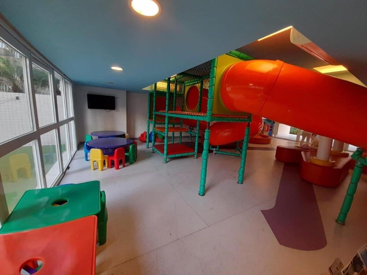 Lazer Completo Com Piscina E Sauna No Gonzaga 산토스 외부 사진